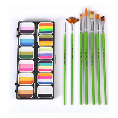 Juego De Paletas De Pintura Waterolor De 12 Colores Para Ros