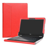 Estuche Protector Para Dell Latitude De 12.5 Pulgadas, Rojo