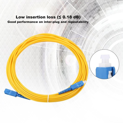 Cable Fibra Optica Jumper Sc-apc-sc-upc 15m