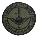 Escudo Parche Bordado Ejercito Batallón Asalto Aéreo 601