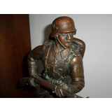 Antigua Figura Bronce Soldado Aleman Primera Guerra Mundial