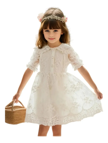 Vestido De Niña Presentación Cumpleaños Fiesta Elegante Boda