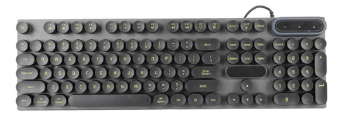 Teclado Redondo Usb De 104 Teclas Para Juegos, Retroiluminad