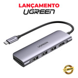 Ugreen Hub Adaptador Usb-c 6 Em 1 Usb Microsd/sd Hdmi 4k30hz