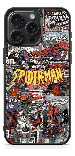 Funda Spiderman Hombre Araña Comic Collage Marvel
