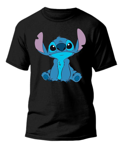 Camiseta Adulto Lilo Stitch Camisa 100% Algodão Promoção