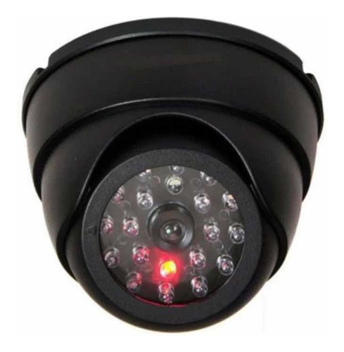 Cámara De Seguridad Falsa Con Luz Led Roja Simulador Cctv