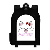 Mochila Negra Kawaii A32