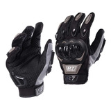 Guantes Para Motociclista R7-1 Racing Touch/limpiador Gris