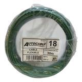 Cable Plastico Calibre 18 Automotriz Rollo 30 Metros Colores