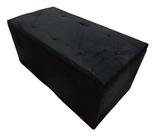 Bau Puff Decorativo Organizador Suede