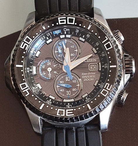 Citizen Promaster Aqualand Bj2110-01e 200m Diver Eco Drive