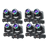 Kit 8 Mini Moving Head Spot 60w + Fita Led 8 Cores+ Desenhos