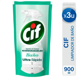 Limpiador De Baño Cif Ultra Rapido Biodegradables X3