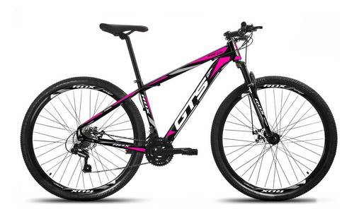 Bicicleta Aro 29 Gts Alumunio Rdx 21v Câmbio Shimano A Disco Cor Preto/rosa Tamanho Do Quadro 17