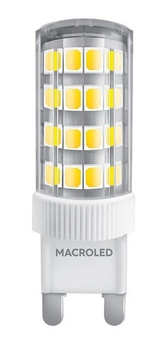 Lampara Led Bipin G9 4.5w Macroled 220v Blanco Cálido