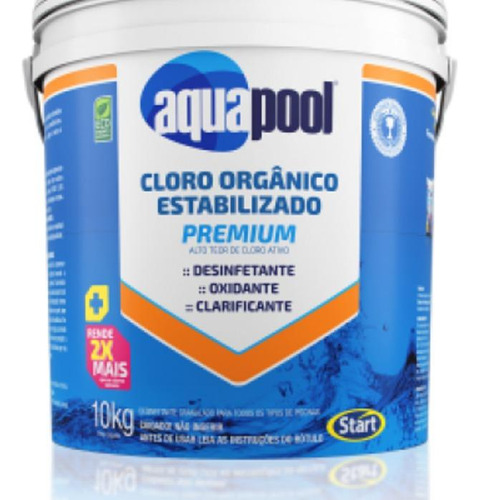 Cloro Granulado Para Piscina Aquapool Premium Balde 10 Kg