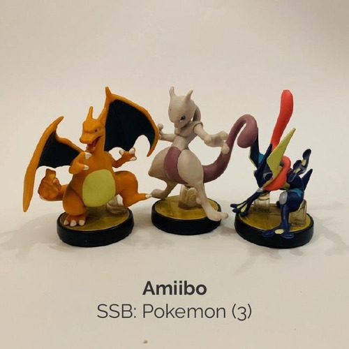 Pokemon Amiibo Super Smash Bros Charizard Mewtwo Greninja