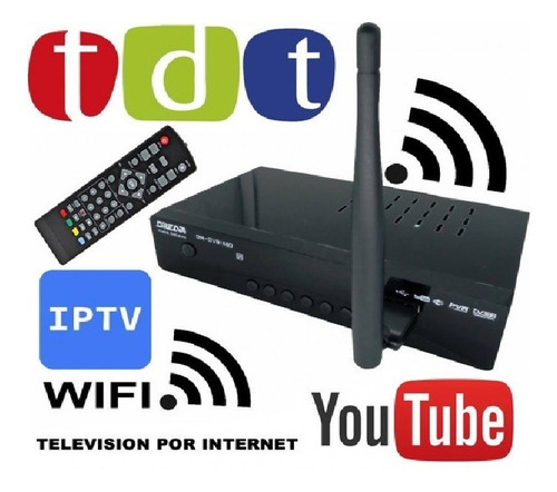 Decodificador Tdt Con Wifi+ Antena +control + Cables