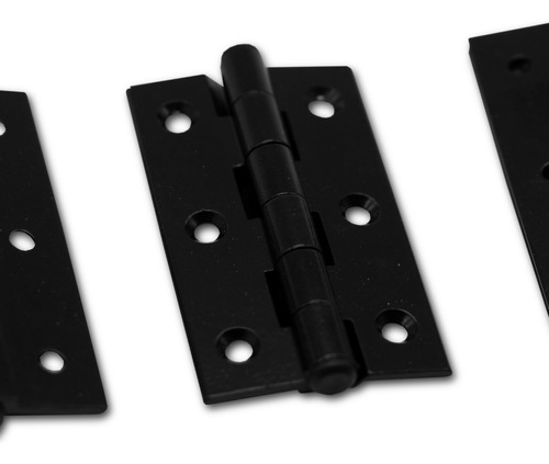 Dobradiça 64x40 Porta Janela Abrigo Tela Kit 3 Pcs Preto