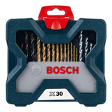 Jogo De Brocas E Bits Em Titânio Com 30 Peças X-line - Bosch