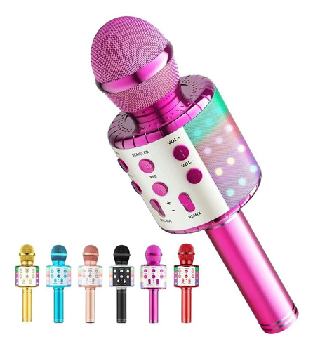 Micrófono Karaoke Niño Niña Grabador De Voz Bluetooth Infant