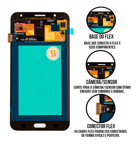 Tela Frontal Compatível Com J7 Neo J701 Oled Premium + Cola