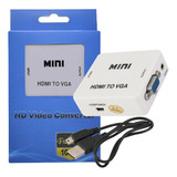 Cable Conversor Hdmi A Vga Video Audio Proyector Ps3 Full H