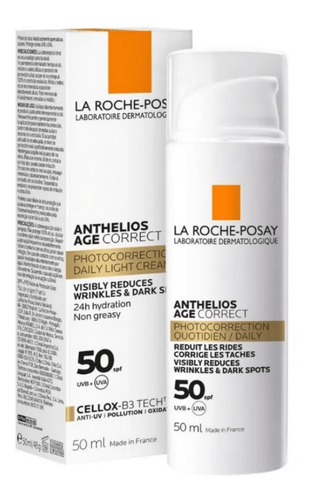 Anthelios Age Correct Spf 50 - La Roche Posay Sin Color