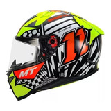 Casco Moto Mt Revenge 2 Rs A0 Azul Brillo Integral Rpm