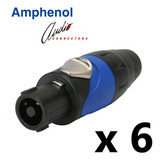 6 Plug Speakon Amphenol Sp4f/n