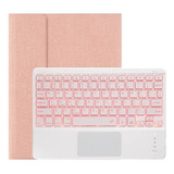 Funda Con Teclado Táctil Iluminado Para iPad 10.2 9th 2021