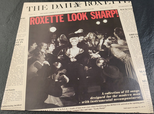Roxette Look Sharp! Lp Usa 1ra Edic Abba Eurythmics Madonna