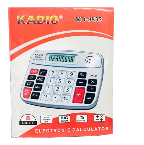 Calculadora Electronica Básica  15cm Kadio