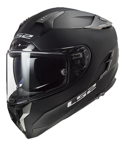 Casco Cerrado Ls2 Challenger Solid Negro Ff327 Moteros