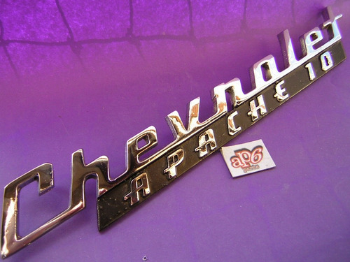 Chevrolet Apache - Insignia Lateral Apache 10 - Cada Una Foto 2