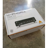 Interface De Audio Behringer Umc22 Usb Con Pre Midas