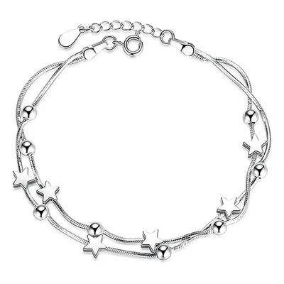 Pulsera Mujer Plata 925 Estrellas Universo Moda Regalo | MercadoLibre