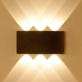 Lámpara De Pared Moderna Led 6w Para Exteriores Luz Cálida