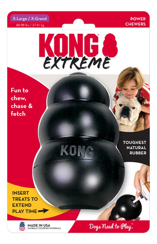 Kong Extreme X-grand Caucho Negro Ultradurable Rellenable 