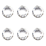 6 Colgantes De Cristal De Decoración Facetada De Feng Shui D
