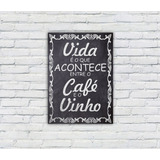 Quadro/placa Decorativa Mdf 20x28 Cantinho Do Café