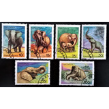 Tanzania Fauna, Serie Sc. 792-7 Elefantes 1991 Usada L10858