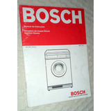 Catálogo Manual Instruções Secadora De Roupas Bosch 