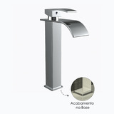 2 Torneiras Cascata Slim Com Misturador Monocomando Alta