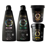 Kit Arvensis Cachos Shampoo Cond Geleia Alta Máscara 2x1