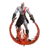 God Of War Kratos Figura De Acción Cuchillo Llama/medusa Nec