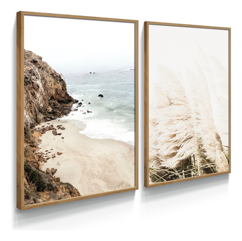 Quadro Decorativo Praia Mar Sala Escritório Quarto Casal