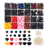 1040 Pzs Ojos Y Nariz Seguridad Amigurumis Negros 6-14mm