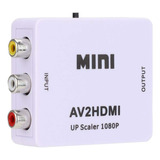 Conversor Adaptador De Video Rca Av2 A Hdmi 720p 1080p